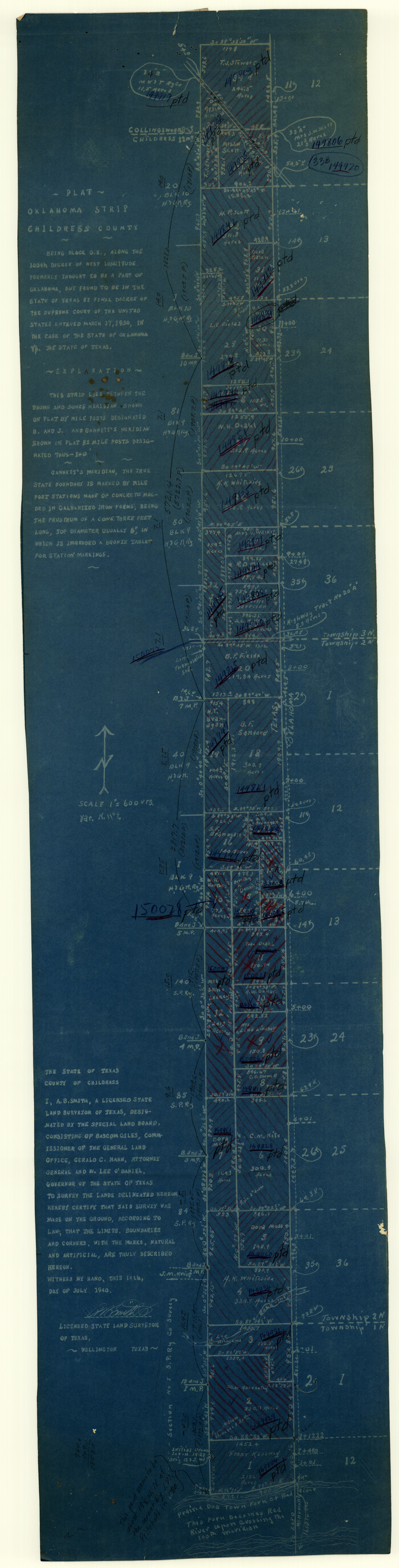 8603, Childress County Rolled Sketch 12, General Map Collection