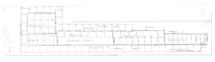 8606, Cochran County Rolled Sketch 1, General Map Collection
