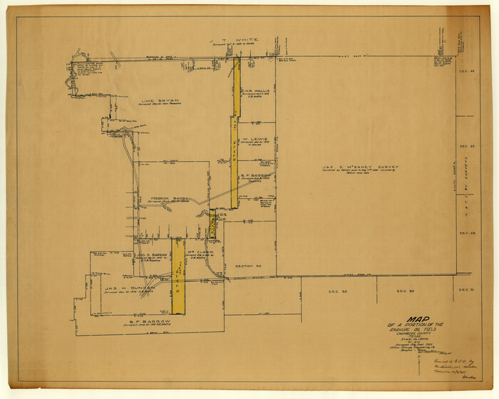 8616, Chambers County Rolled Sketch 14, General Map Collection