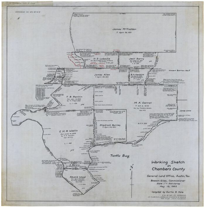 8620, Chambers County Rolled Sketch 31, General Map Collection