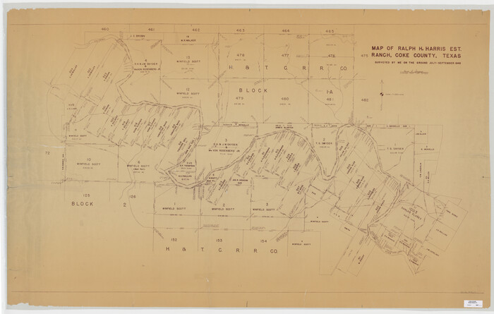8627, Coke County Rolled Sketch 13, General Map Collection