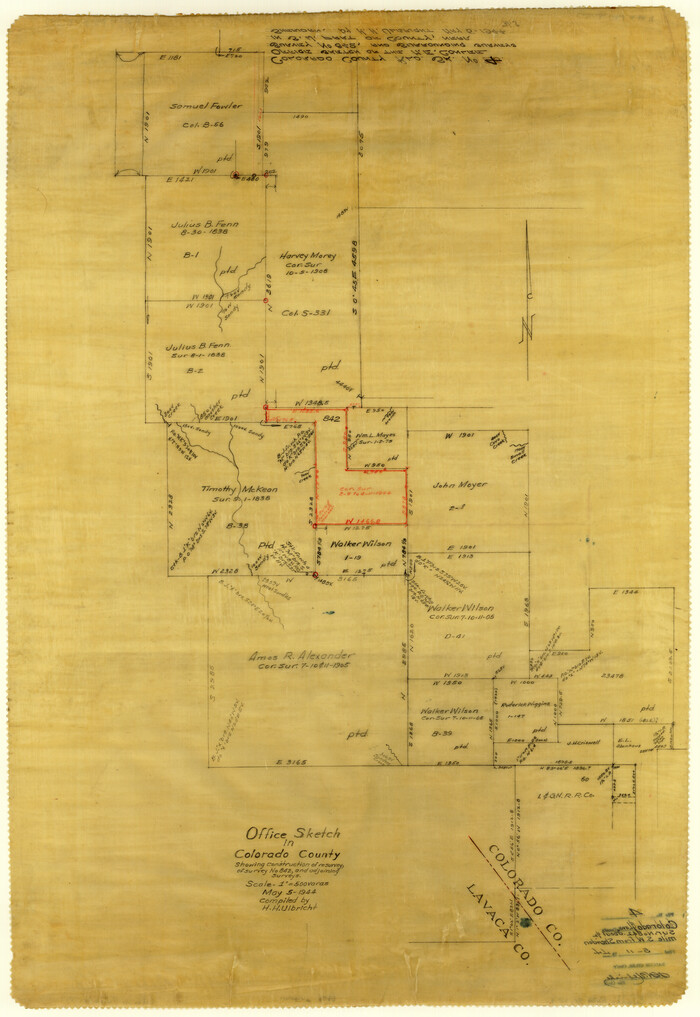 8643, Colorado County Rolled Sketch 4, General Map Collection
