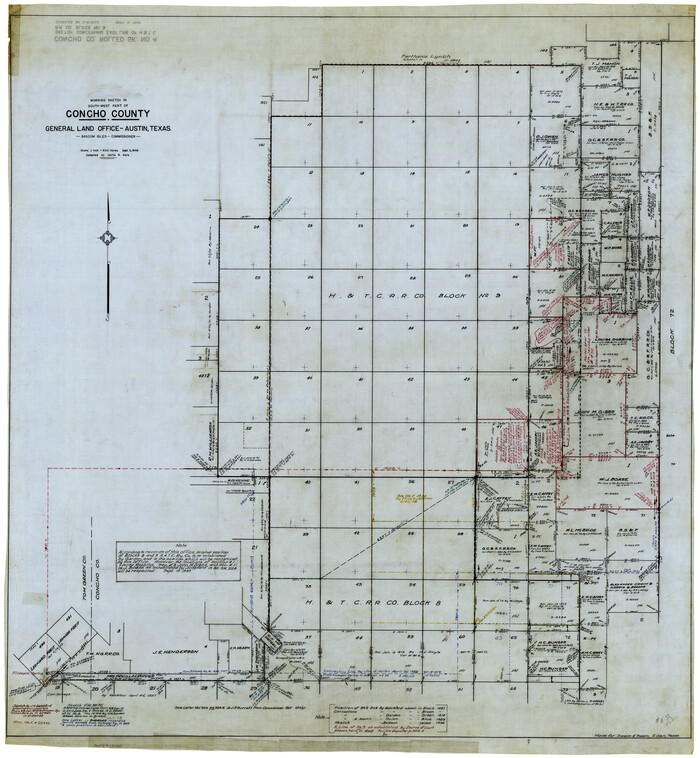 8649, Concho County Rolled Sketch 4, General Map Collection