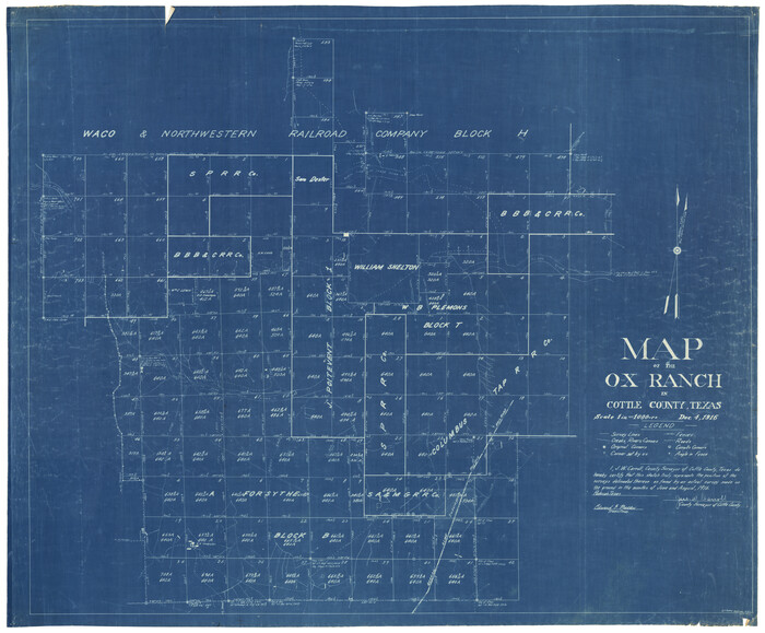 8673, Cottle County Rolled Sketch OX, General Map Collection
