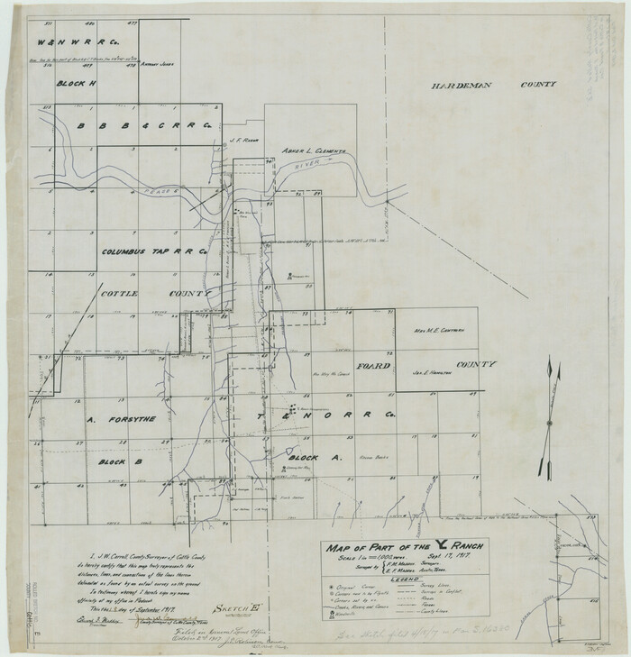 8674, Cottle County Rolled Sketch E, General Map Collection
