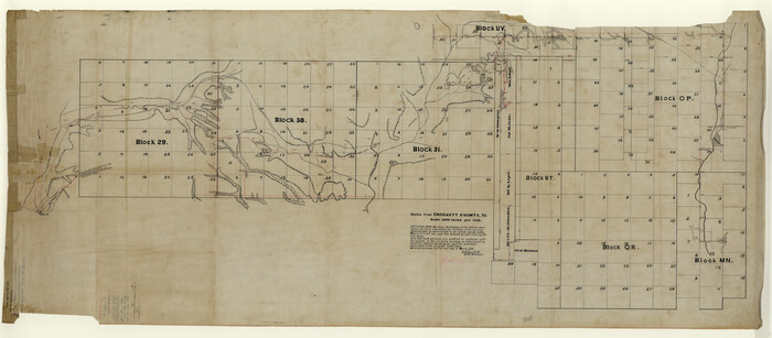 8691, Crockett County Rolled Sketch 19, General Map Collection