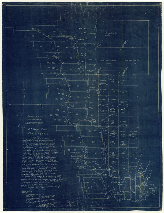 8695, Crockett County Rolled Sketch CP, General Map Collection