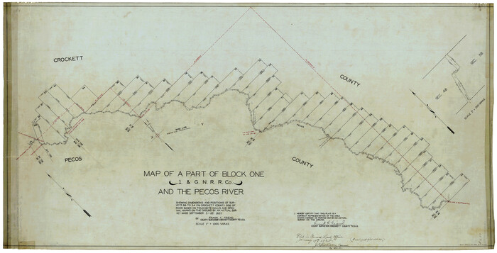 8696, Crockett County Rolled Sketch P, General Map Collection