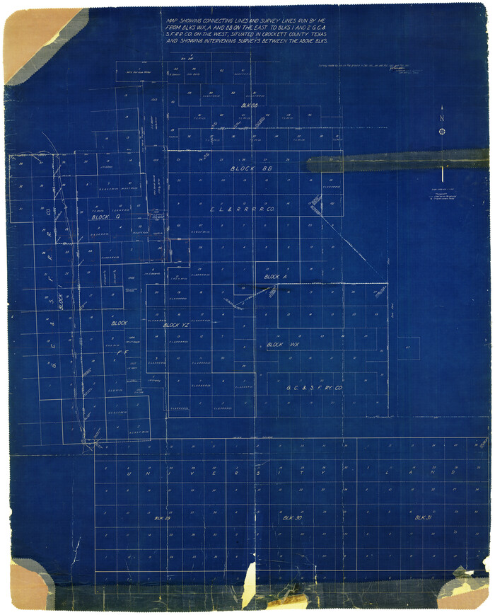 8699, Crockett County Rolled Sketch JAS, General Map Collection