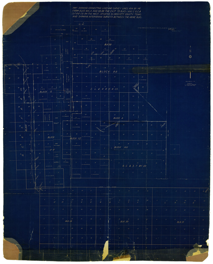 8699, Crockett County Rolled Sketch JAS, General Map Collection