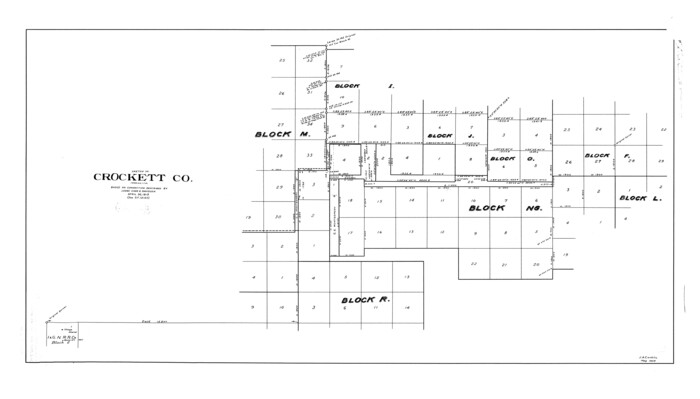 8700, Crockett County Rolled Sketch 30, General Map Collection