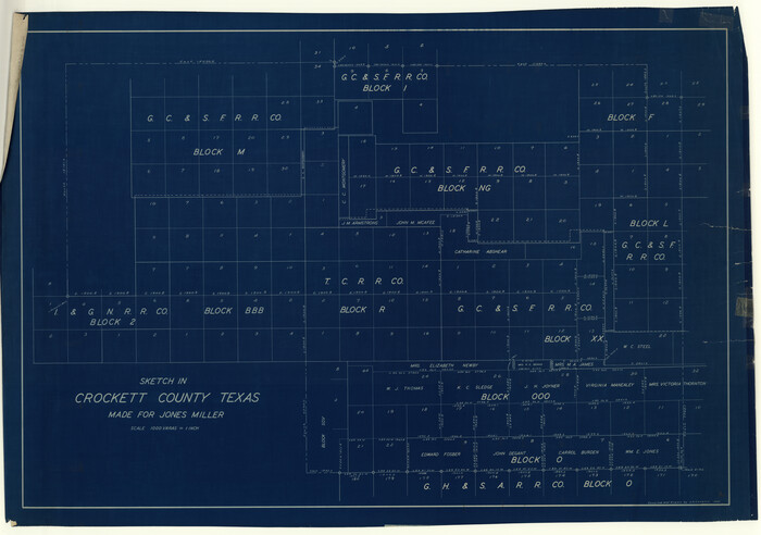 8705, Crockett County Rolled Sketch 39, General Map Collection
