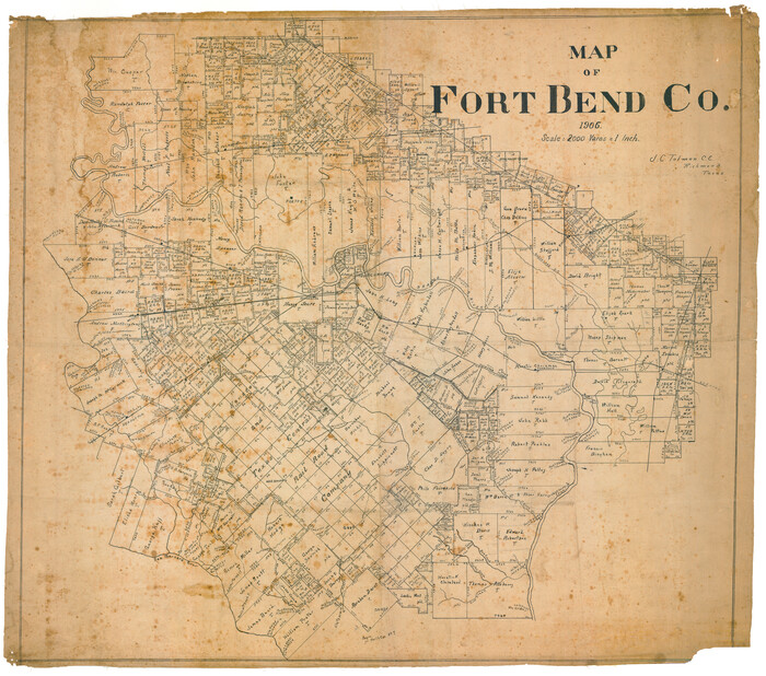 87154, Map of Fort Bend Co., General Map Collection