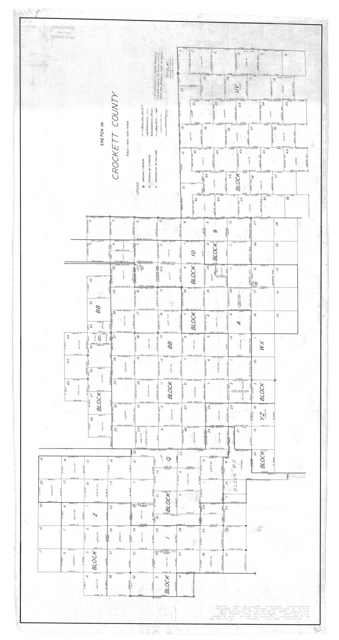 8719, Crockett County Rolled Sketch 57, General Map Collection