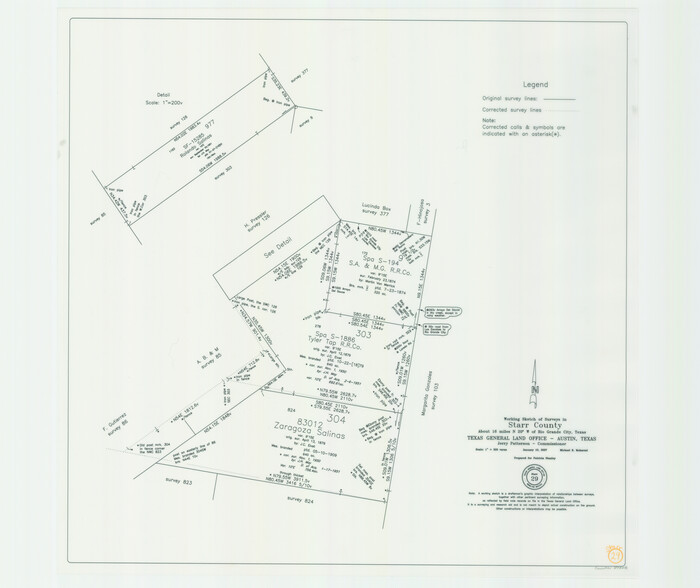 87208, Starr County Working Sketch 29, General Map Collection