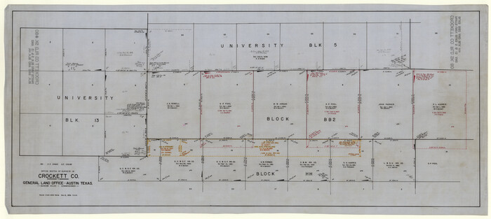 8725, Crockett County Rolled Sketch 80, General Map Collection