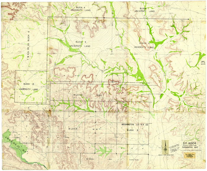 8729, Crockett County Rolled Sketch 88D, General Map Collection