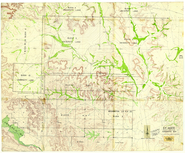 8729, Crockett County Rolled Sketch 88D, General Map Collection