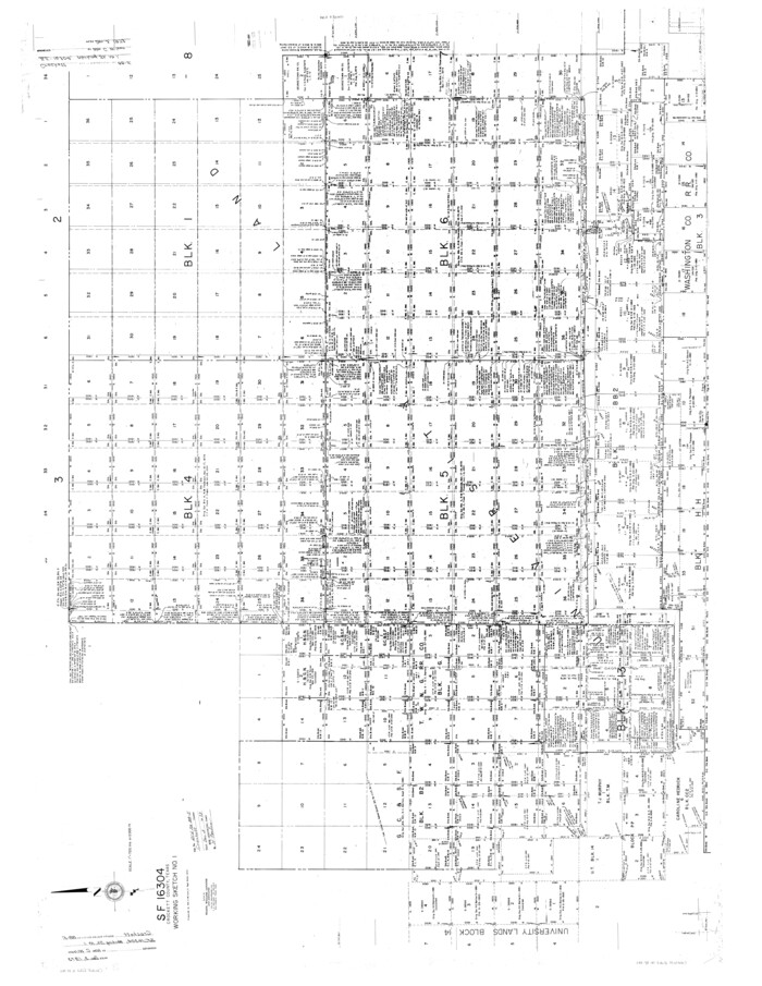 8730, Crockett County Rolled Sketch 88E, General Map Collection