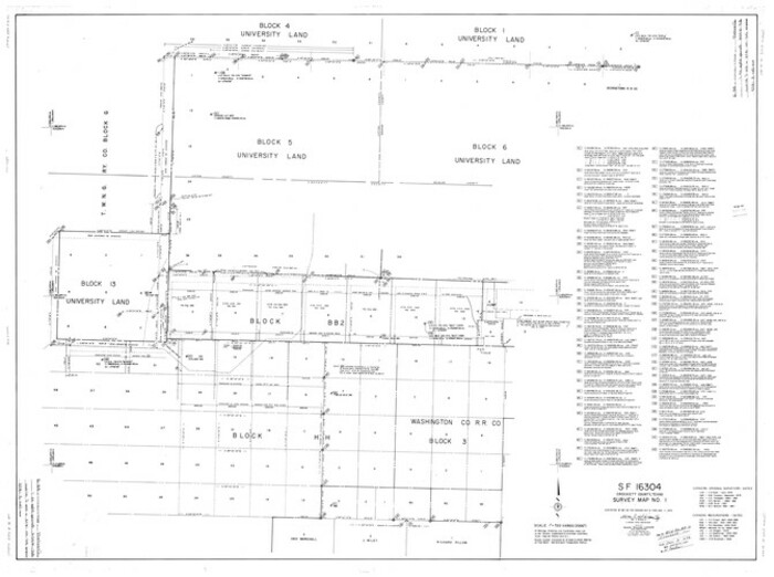 8732, Crockett County Rolled Sketch 88G, General Map Collection
