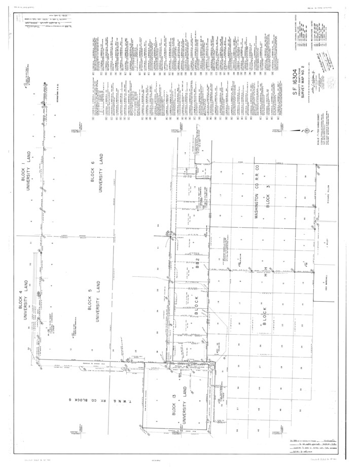 8733, Crockett County Rolled Sketch 88H, General Map Collection