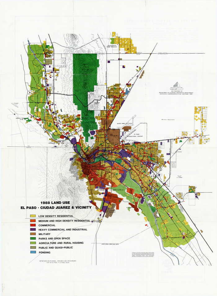 87369, 1988 Land Use - El Paso, Ciudad Juarez and Vicinity, General Map Collection