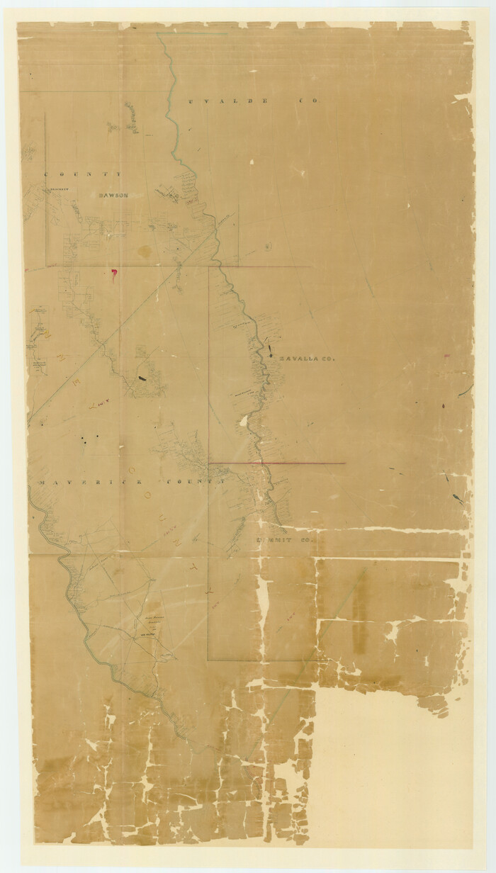 87376, Map of the Western Part of Bexar District, General Map Collection