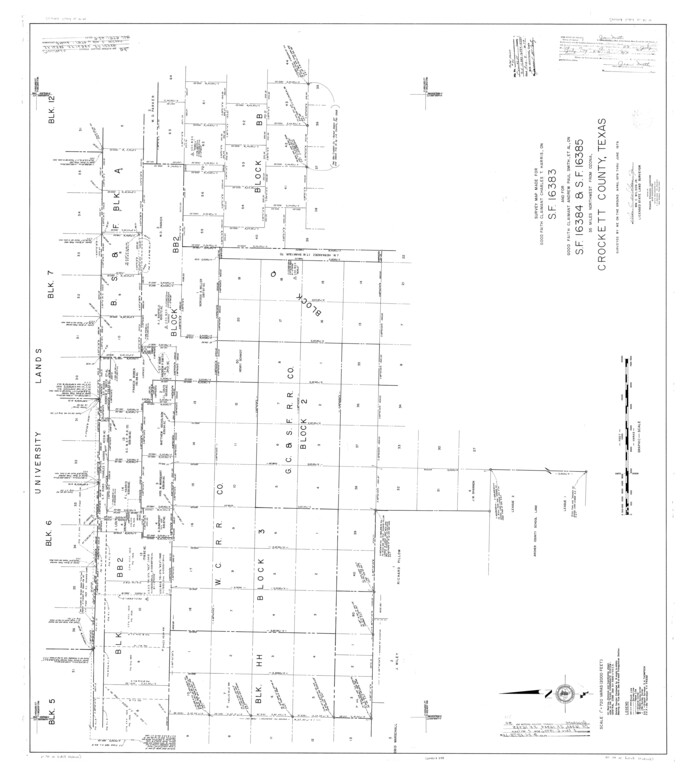 8738, Crockett County Rolled Sketch 94, General Map Collection