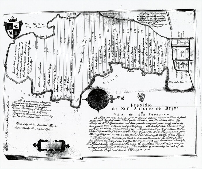 87386, Presidio de San Antonio de Bejar y Villa de San Fernando, General Map Collection