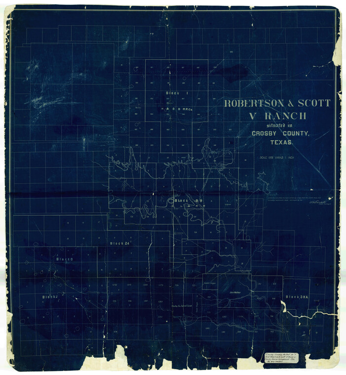 8739, Crosby County Rolled Sketch V, General Map Collection