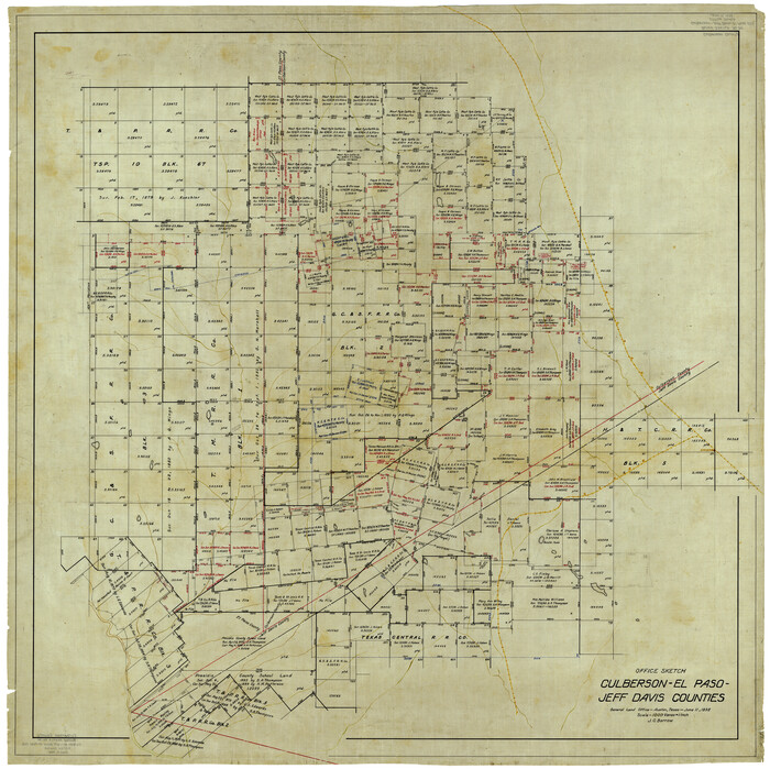 8749, Culberson County Rolled Sketch 34, General Map Collection
