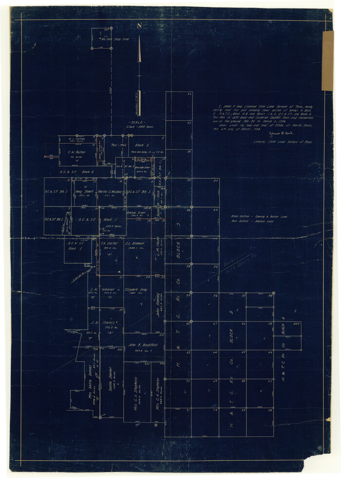 8750, Culberson County Rolled Sketch 36, General Map Collection