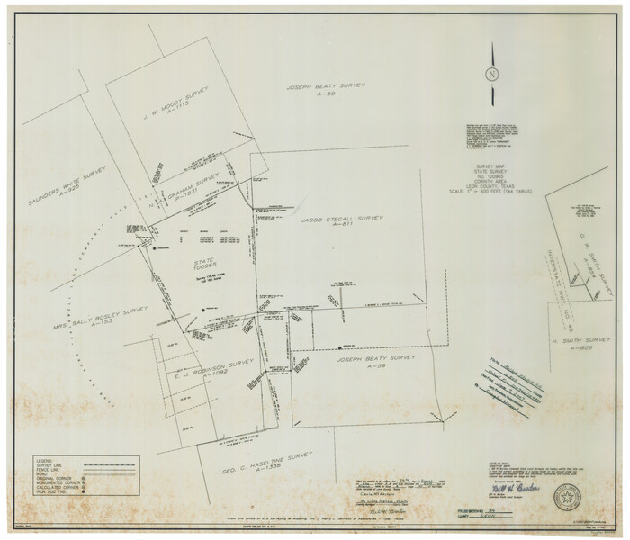 87502, Leon County Rolled Sketch 34, General Map Collection