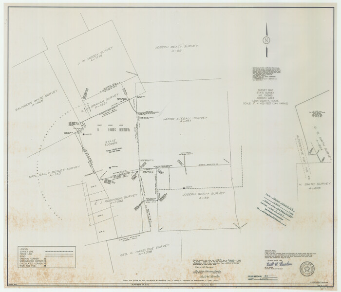 87502, Leon County Rolled Sketch 34, General Map Collection