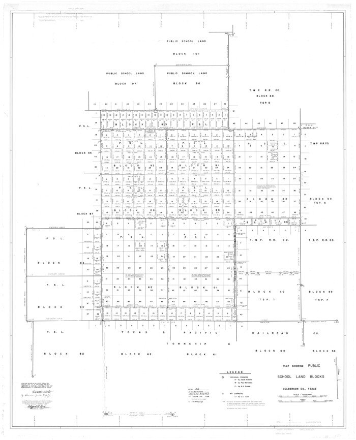 8754, Culberson County Rolled Sketch 46, General Map Collection