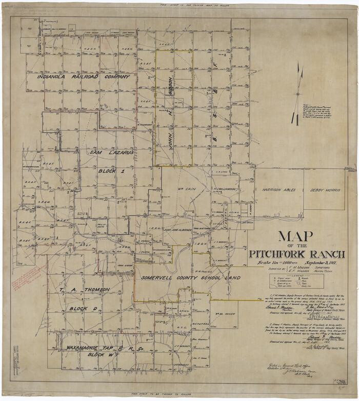 8782, Dickens County Rolled Sketch P, General Map Collection