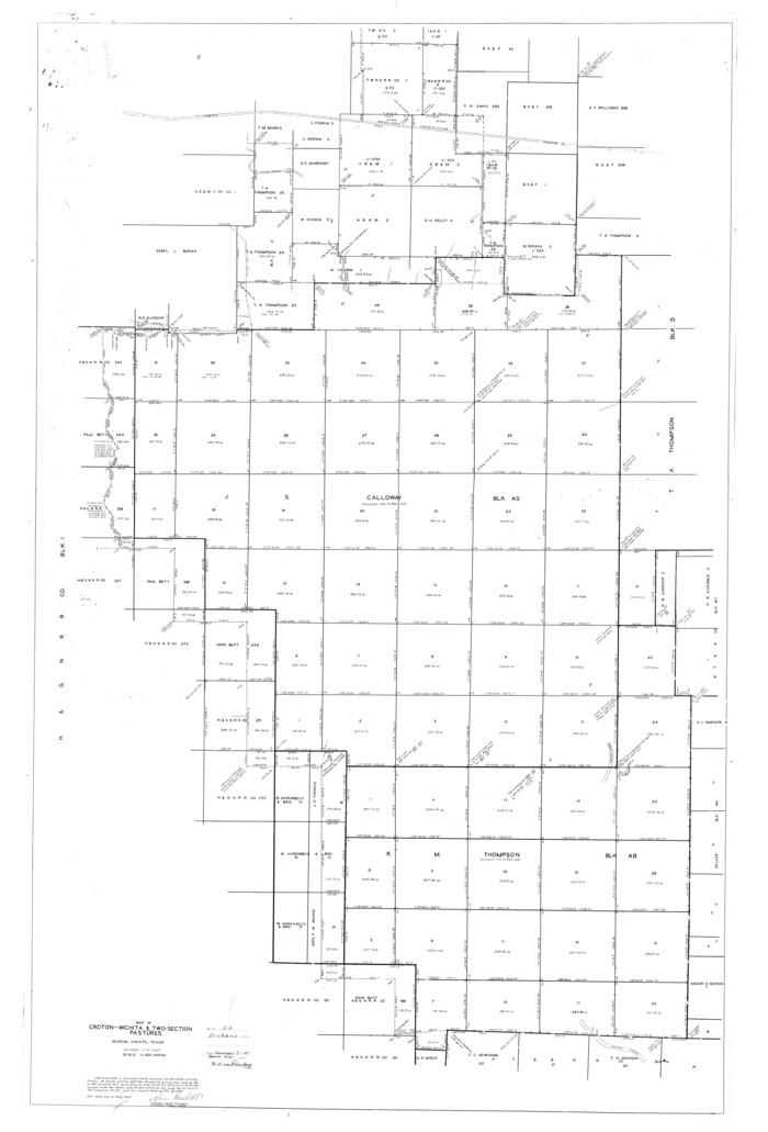 8788, Dickens County Rolled Sketch 5A, General Map Collection