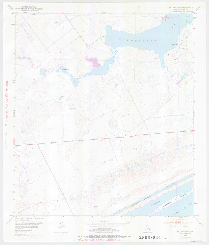 87906, Calhoun County NRC Article 33.136 Location Key Sheet, General Map Collection