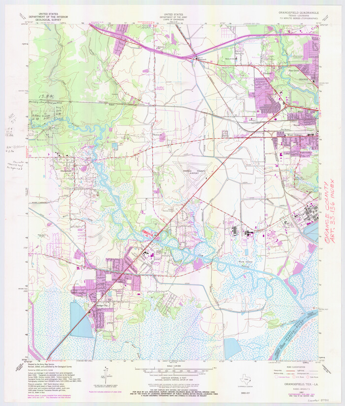 87911, Orange County NRC Article 33.136 Location Key Sheet, General Map Collection