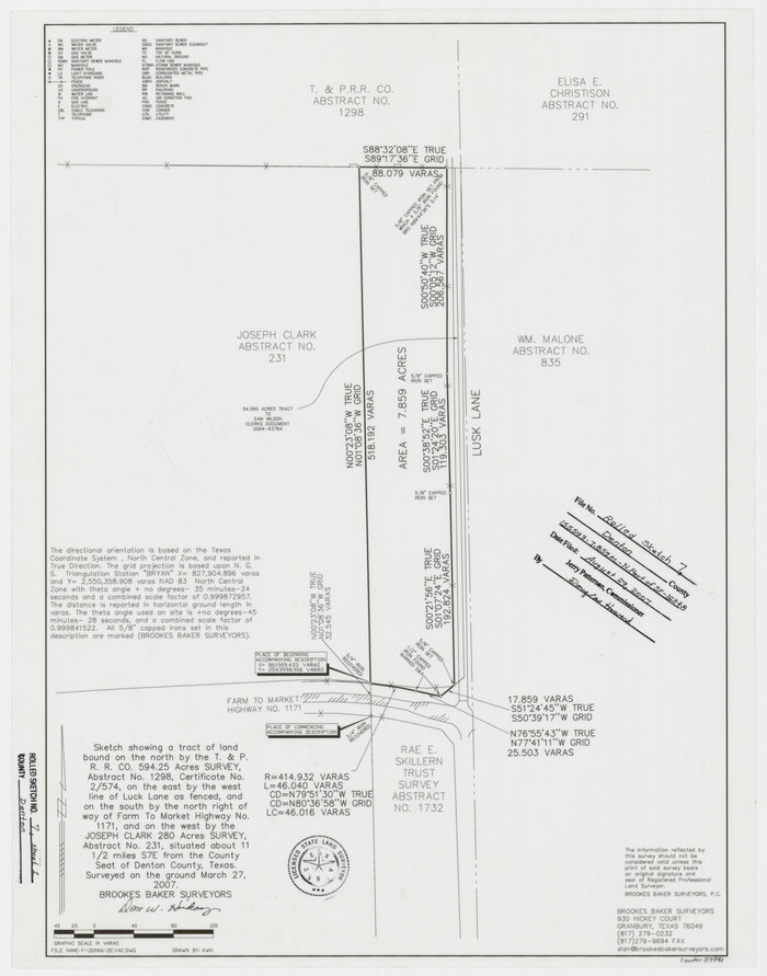 87941, Denton County Rolled Sketch 7, General Map Collection