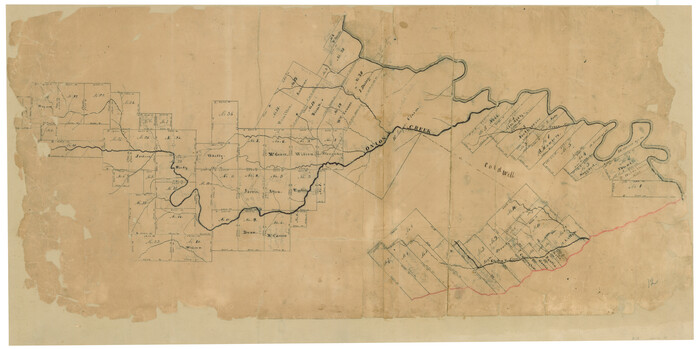 88, [Surveys in Milam's Colony along the Colorado River, Onion Creek, Cedar Creek, and north of the San Antonio Road], General Map Collection