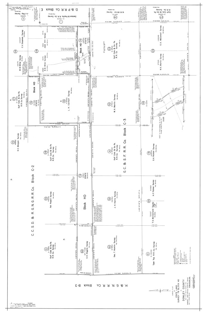 8802, Donley County Rolled Sketch 6, General Map Collection