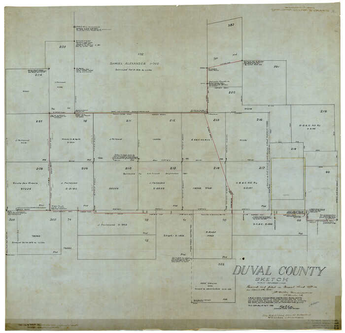 8808, Duval County Rolled Sketch E, General Map Collection