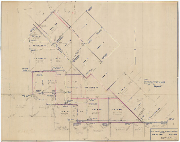 8812, Duval County Rolled Sketch 21, General Map Collection