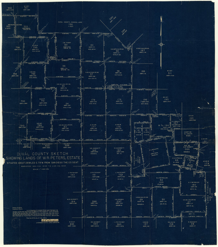 8813, Duval County Rolled Sketch 25, General Map Collection