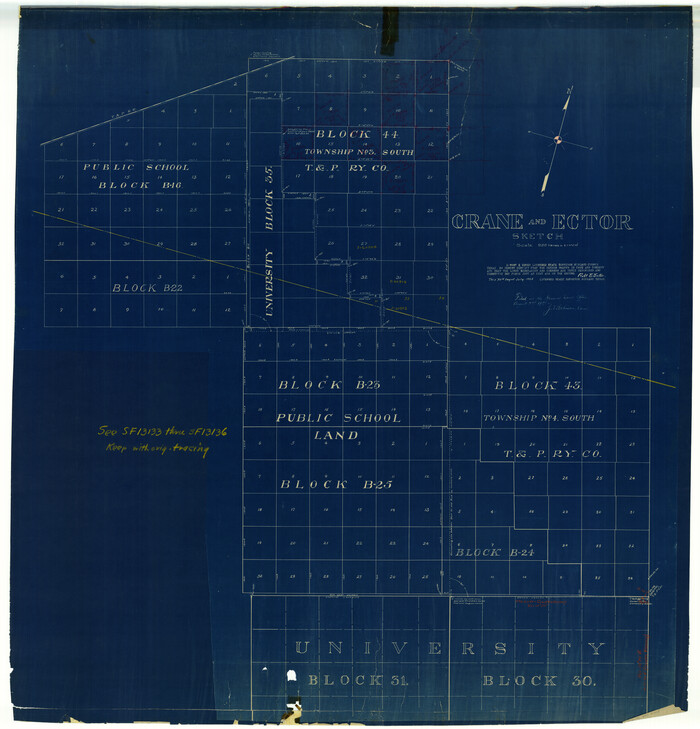 8834, Ector County Rolled Sketch RE1, General Map Collection