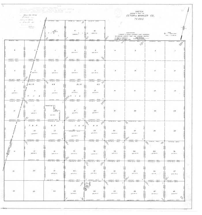 8838, Ector County Rolled Sketch 10, General Map Collection