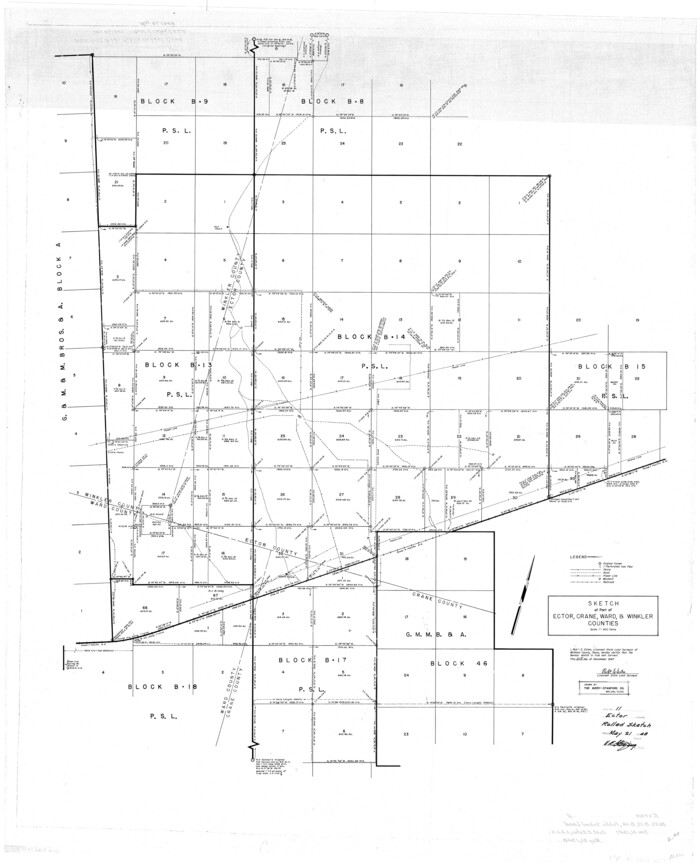 8839, Ector County Rolled Sketch 11, General Map Collection