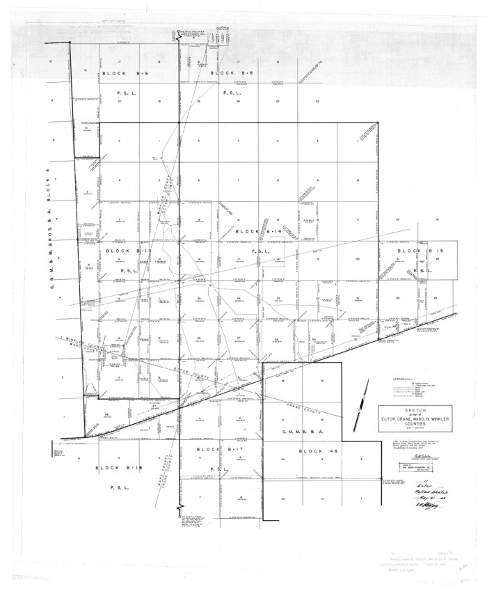 8839, Ector County Rolled Sketch 11, General Map Collection