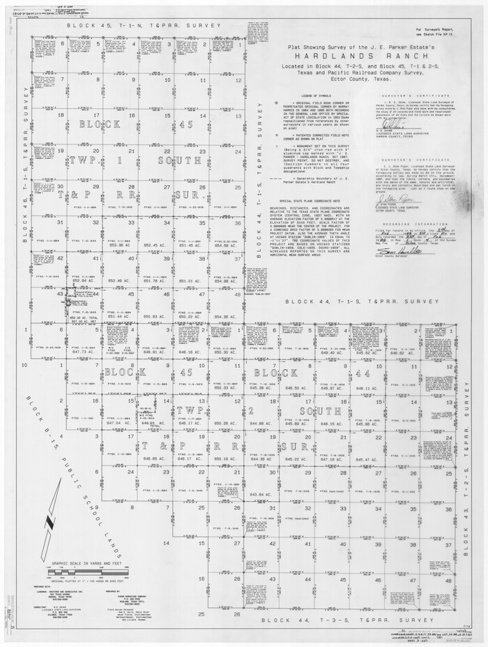 8842, Ector County Rolled Sketch 15, General Map Collection